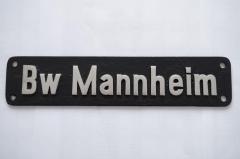 Verkaufe/Tausche Original-Heimatschilder Bw Mannheim, Bw Schwandorf (beide 3CuPS mit Stempel)!