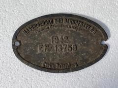 Fabrikschild von 86 744 abzugeben