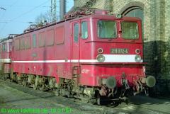 original Betriebsbuch der 211 072-4 Deutsche Reichsbahn