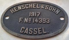 orig. Lokschild Fabrikschild 55 4305 Bw Magdeburg D.Reichsbahn