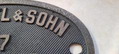 orig. Lokschild Fabrikschild 55 4305 Bw Magdeburg D.Reichsbahn