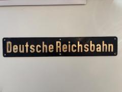 Biete DRG NMs Schriftzug Deutsche Reichsbahn genietet