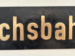 Biete DRG NMs Schriftzug Deutsche Reichsbahn genietet