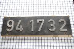 Verkaufe/Tausche Originallokschild 94 1732 (DB-NALR)!