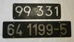 Lokschild 64 1199 und 99 331