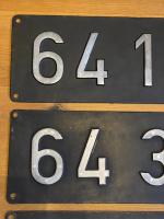 4 Lokschilder der Baureihen 64 und 50 NALR DB