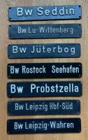 Bw-Schilder der Deutschen Reichsbahn abzugeben (Lagerschidler)