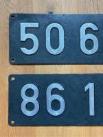 Loschilder 50 607 und 86 180 der DB abzugeben