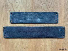 BD- und Bw-Schilder der Deutschen Bundesbahn abzugeben