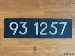 Original Lokschild 93 1257 GALS der Deutschen Reichsbahn - Aluguß
