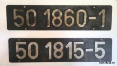 Lokschilder Reko 50 Pockauer Platte gesucht