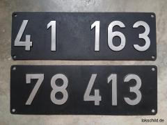 Lokschilder im Tausch abzugeben