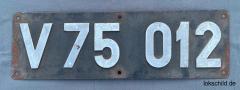 Gebe Lokschild V 75 012 NAlB ab