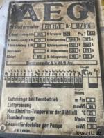Schild aus  194 575 für technische Daten
