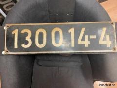 Ersatzschild Front 130 014-4 DDR
