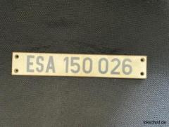 Führerstandschild ESA 150 026