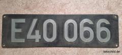 original Lokschild E40 066 Henschelguß