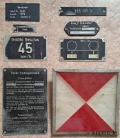 Lokschilder Konvolut 335 105-3 Deutsche Bundesbahn