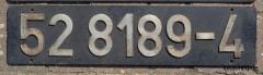 Lokschild 52 8189-4 abzugeben