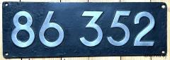 Verkaufe Original-Lokschild 86 352