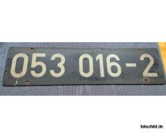 original Lokschild 053 016-2 Kabinentenderlok