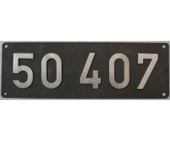 Verkaufe Originallokschild 50 407 (DB-NALR)!