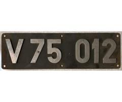 Gebe Lokschild V 75 012 im Tausch ab