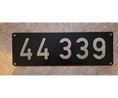 original Lokschild 44 339 Bw Crailsheim