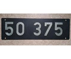 original Lokschild 50 375 Bw Crailsheim