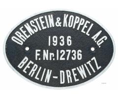 Fabrikschild O&K von 64 401 / 64 1401-5 gesucht